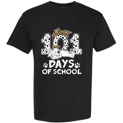 100 Days Of School Dalmatian Dog Wo Girl 100 Days Smarter Garment-Dyed Heavyweight T-Shirt