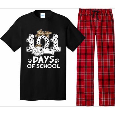 100 Days Of School Dalmatian Dog Wo Girl 100 Days Smarter Pajama Set