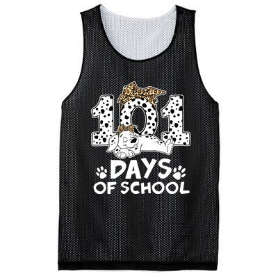 100 Days Of School Dalmatian Dog Wo Girl 100 Days Smarter Mesh Reversible Basketball Jersey Tank