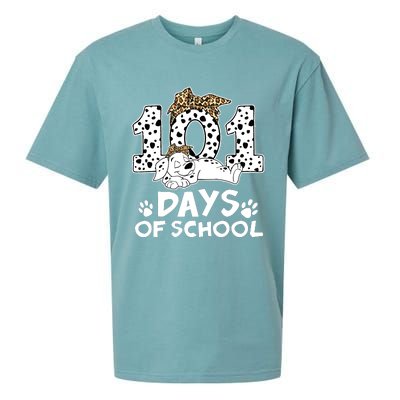 100 Days Of School Dalmatian Dog Wo Girl 100 Days Smarter Sueded Cloud Jersey T-Shirt