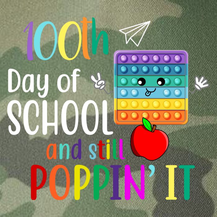 100th Day Of School And Still Poppin' It Legacy Tie Dye Trucker Hat