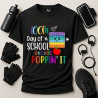 100th Day Of School And Still Poppin' It Performance Shirt