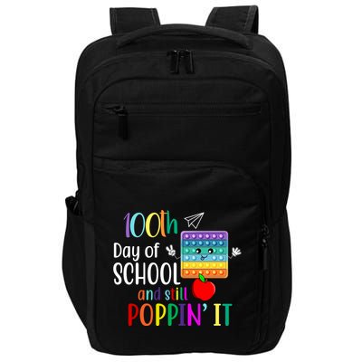 100th Day Of School And Still Poppin' It Impact Tech Backpack