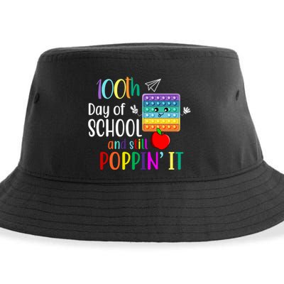 100th Day Of School And Still Poppin' It Sustainable Bucket Hat