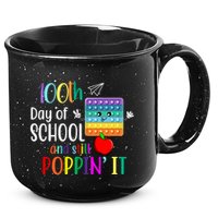 100th Day Of School And Still Poppin' It 15oz Campfire Ceramic Mug