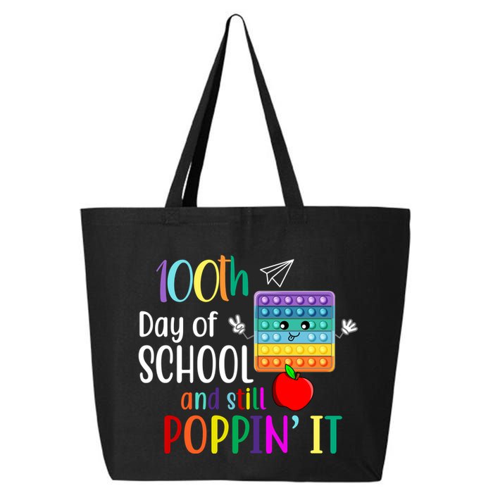 100th Day Of School And Still Poppin' It 25L Jumbo Tote