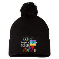 100th Day Of School And Still Poppin' It Pom Pom 12in Knit Beanie