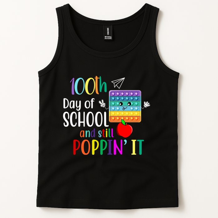 100th Day Of School And Still Poppin' It Tank Top