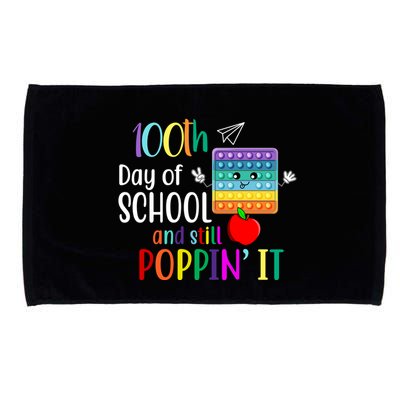 100th Day Of School And Still Poppin' It Microfiber Hand Towel