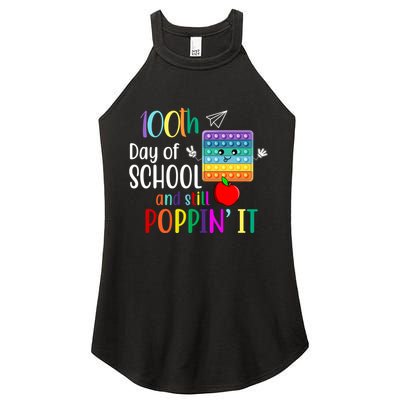 100th Day Of School And Still Poppin' It Women's Perfect Tri Rocker Tank