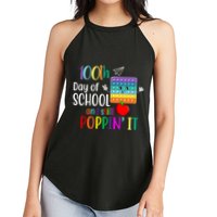 100th Day Of School And Still Poppin' It Women's Perfect Tri Rocker Tank