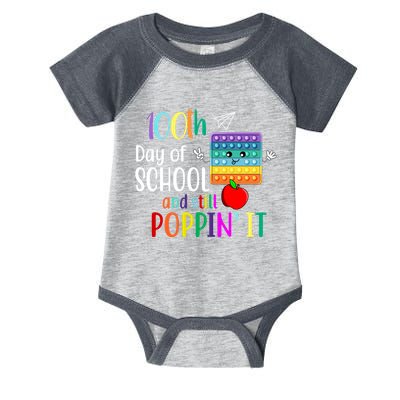 100th Day Of School And Still Poppin' It Infant Baby Jersey Bodysuit