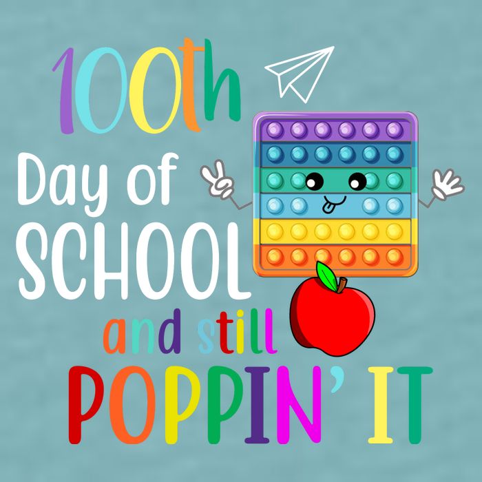 100th Day Of School And Still Poppin' It Sueded Cloud Jersey T-Shirt