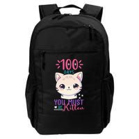 100 Days Of School You Must Be Kitten Cute Backpack