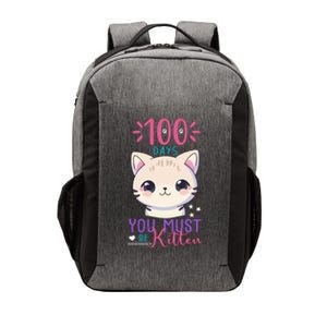 100 Days Of School You Must Be Kitten Cute Vector Backpack