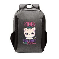 100 Days Of School You Must Be Kitten Cute Vector Backpack