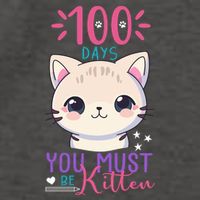 100 Days Of School You Must Be Kitten Cute Vector Backpack