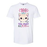 100 Days Of School You Must Be Kitten Cute Softstyle CVC T-Shirt