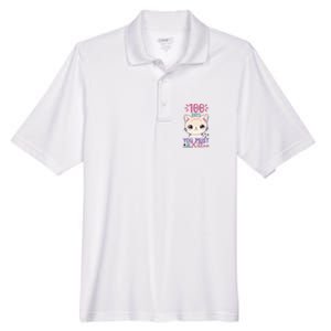 100 Days Of School You Must Be Kitten Cute Men's Origin Performance Pique Polo