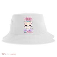 100 Days Of School You Must Be Kitten Cute Sustainable Bucket Hat