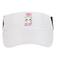 100 Days Of School You Must Be Kitten Cute Adult Drive Performance Visor