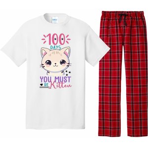 100 Days Of School You Must Be Kitten Cute Pajama Set