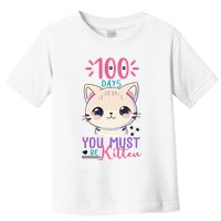 100 Days Of School You Must Be Kitten Cute Toddler T-Shirt