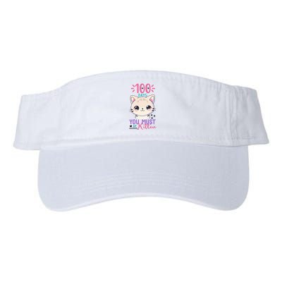 100 Days Of School You Must Be Kitten Cute Visor
