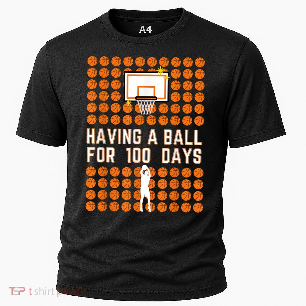 100 Days Of School Basketball 100th Days Of School Performance Shirt