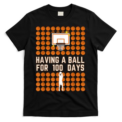 100 Days Of School Basketball 100th Days Of School T-Shirt