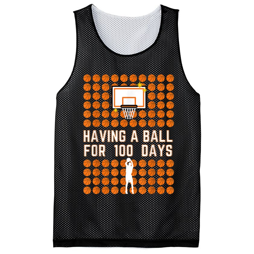 100 Days Of School Basketball 100th Days Of School Mesh Reversible Basketball Jersey Tank