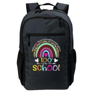 100th Day Of School Teacher Student 100 Days Smarter Rainbow Daily Commute Backpack