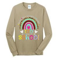 100th Day Of School Teacher Student 100 Days Smarter Rainbow Tall Long Sleeve T-Shirt