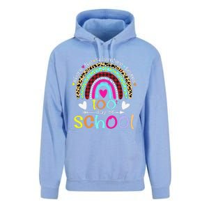 100th Day Of School Teacher Student 100 Days Smarter Rainbow Unisex Surf Hoodie