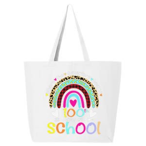 100th Day Of School Teacher Student 100 Days Smarter Rainbow 25L Jumbo Tote