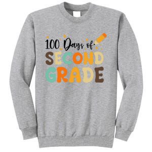 100 Days Of Second Grade 100th Day Of School Back To School Tall Sweatshirt