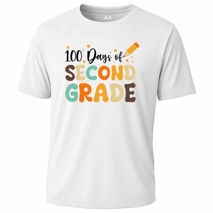 100 Days Of Second Grade 100th Day Of School Back To School Cooling Performance Crew T-Shirt