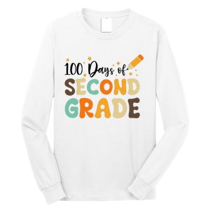 100 Days Of Second Grade 100th Day Of School Back To School Long Sleeve Shirt