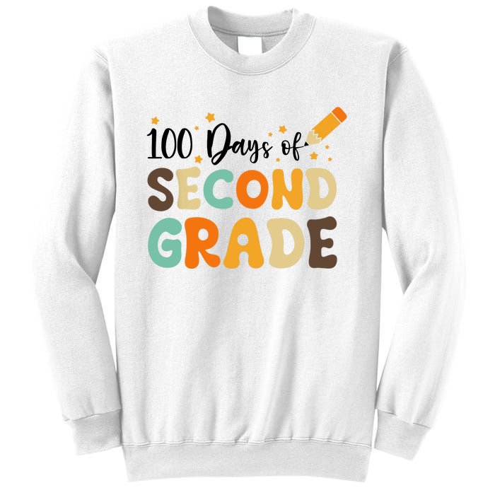 100 Days Of Second Grade 100th Day Of School Back To School Sweatshirt