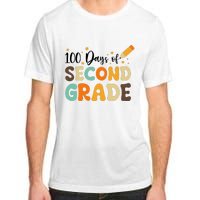 100 Days Of Second Grade 100th Day Of School Back To School Adult ChromaSoft Performance T-Shirt