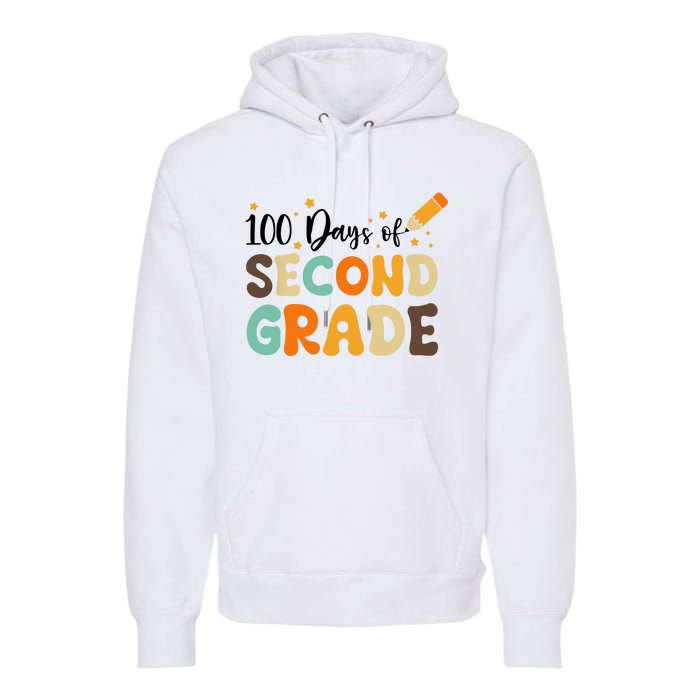 100 Days Of Second Grade 100th Day Of School Back To School Premium Hoodie