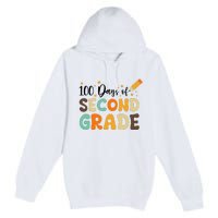 100 Days Of Second Grade 100th Day Of School Back To School Premium Pullover Hoodie