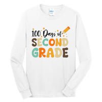 100 Days Of Second Grade 100th Day Of School Back To School Tall Long Sleeve T-Shirt