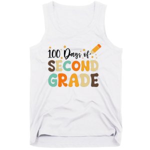 100 Days Of Second Grade 100th Day Of School Back To School Tank Top