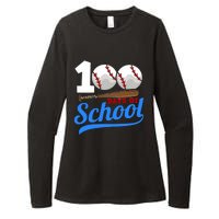 100 Days Of School Baseball 100th Day Womens CVC Long Sleeve Shirt