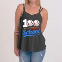 100 Days Of School Baseball 100th Day Women's Strappy Tank