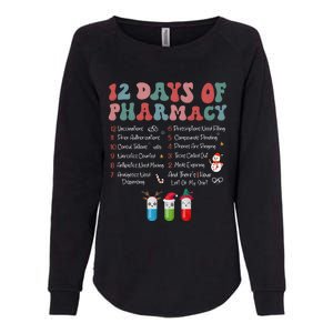 12 Days Of Pharmacy Technician Funny Christmas Womens California Wash Sweatshirt