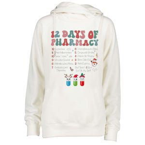 12 Days Of Pharmacy Technician Funny Christmas Womens Funnel Neck Pullover Hood