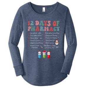 12 Days Of Pharmacy Technician Funny Christmas Women's Perfect Tri Tunic Long Sleeve Shirt