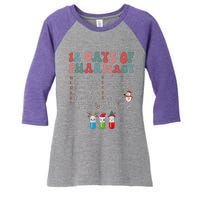 12 Days Of Pharmacy Technician Funny Christmas Women's Tri-Blend 3/4-Sleeve Raglan Shirt